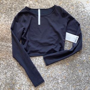 Lululemon Wunder Train Cropped LS